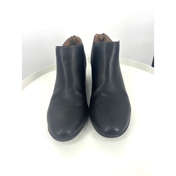 B.O.C Lucy Black Leather Western Boots 9 - Picture 2 of 7